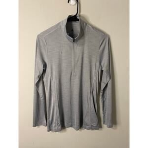 New Adidas Women's Golf 1/4 Zip Long Sleeve, Grey Size Small